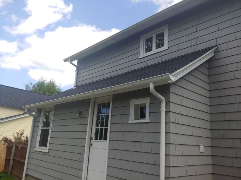 Half Round Gutter and Downspout