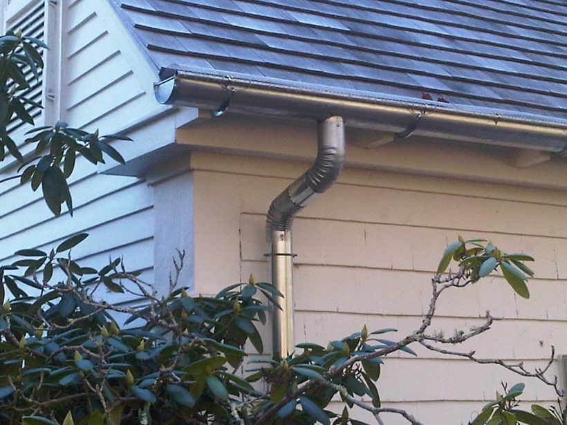 Galvanized Gutter and downspout