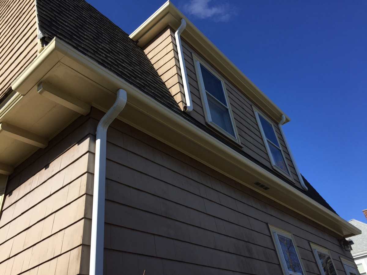 Wood Gutter on Upper and Lower fascia